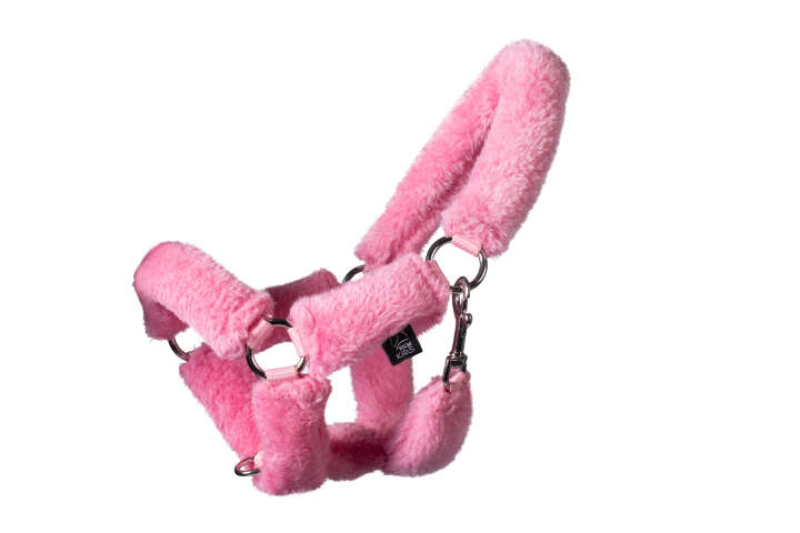 HKM KIDS Hobby Horsing Halfter mit Kunstfell